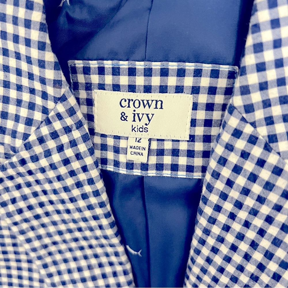 🖤CROWN & IVY GINGHAM BLAZER - Picture 7 of 9